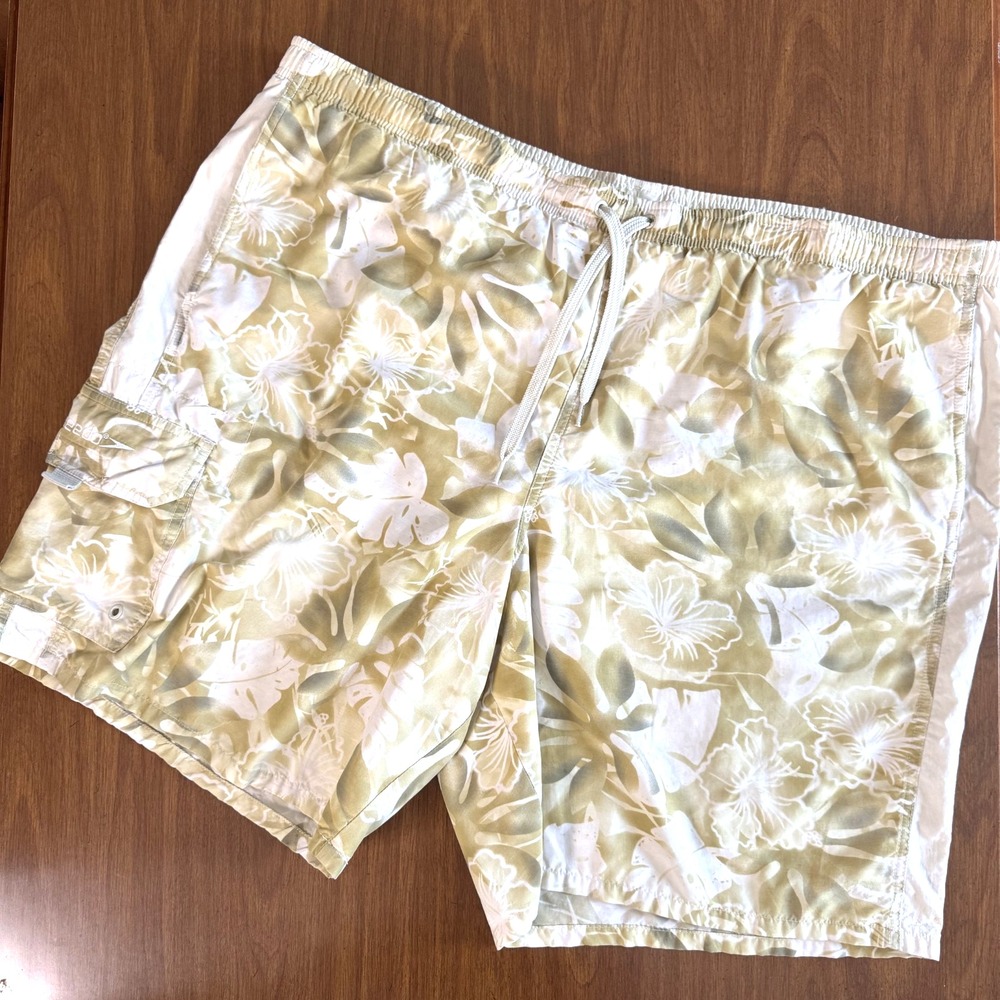 Speedo Men's XL Swim Trunks Shorts Hawaiian Tropical Beach Coastal Vacation